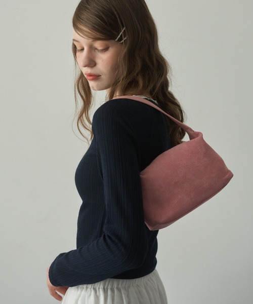 Birthday room(バースデイルーム)の「ミニスエードライクショルダーBAG/Mini suede-like shoulder bag(ショルダーバッグ・レディース・ブルー/ブラウン/ピンク・FREE)」の1枚目の写真