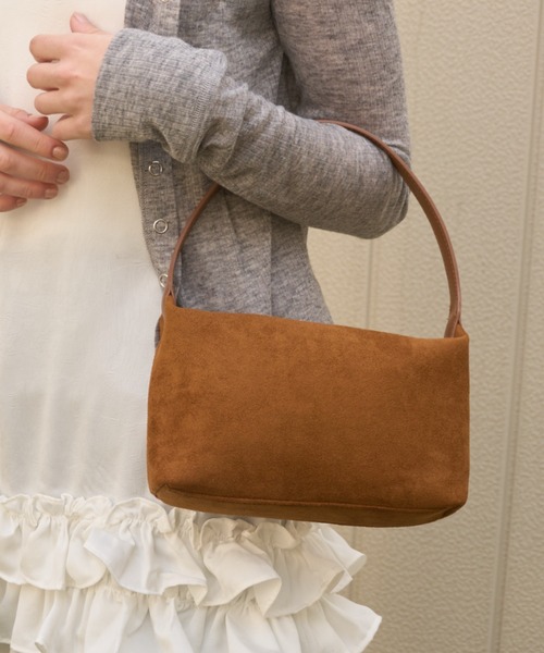 Birthday room(バースデイルーム)の「ミニスエードライクショルダーBAG/Mini suede-like shoulder bag(ショルダーバッグ・レディース・ブルー/ブラウン/ピンク・FREE)」の9枚目の写真