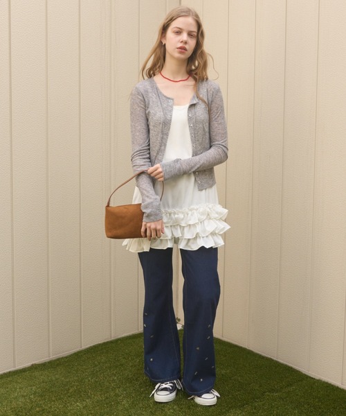 Birthday room(バースデイルーム)の「ミニスエードライクショルダーBAG/Mini suede-like shoulder bag(ショルダーバッグ・レディース・ブルー/ブラウン/ピンク・FREE)」の11枚目の写真