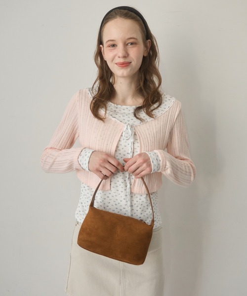 Birthday room(バースデイルーム)の「ミニスエードライクショルダーBAG/Mini suede-like shoulder bag(ショルダーバッグ・レディース・ブルー/ブラウン/ピンク・FREE)」の5枚目の写真