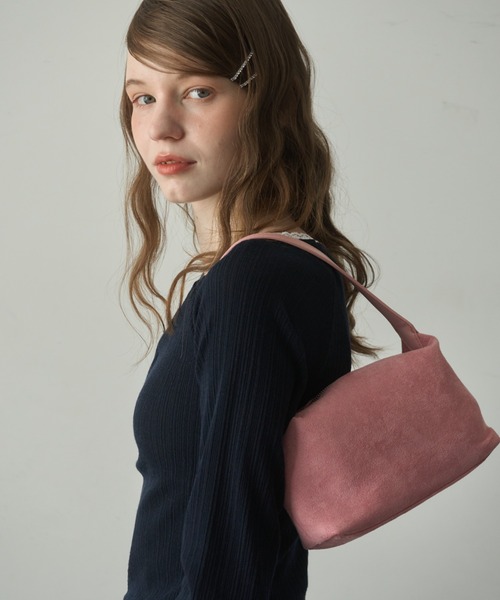 Birthday room(バースデイルーム)の「ミニスエードライクショルダーBAG/Mini suede-like shoulder bag(ショルダーバッグ・レディース・ブルー/ブラウン/ピンク・FREE)」の15枚目の写真