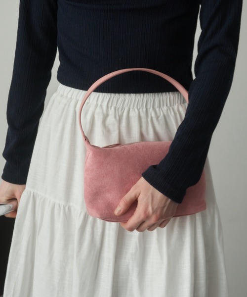 Birthday room(バースデイルーム)の「ミニスエードライクショルダーBAG/Mini suede-like shoulder bag(ショルダーバッグ・レディース・ブルー/ブラウン/ピンク・FREE)」の16枚目の写真