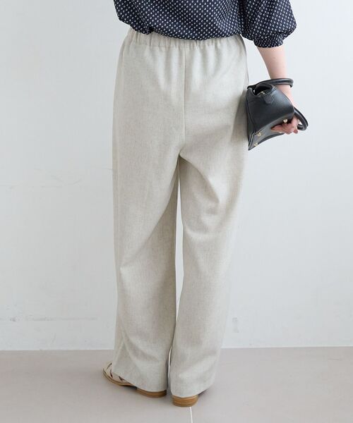 le.coeur blanc（ルクールブラン）の「麻混メランジツータックパンツ（その他パンツ・レディース・ピンク/オートミール/チャコールグレー・36/38）」の7枚目の写真