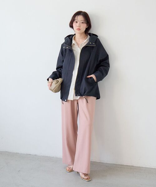 le.coeur blanc（ルクールブラン）の「麻混メランジツータックパンツ（その他パンツ・レディース・ピンク/オートミール・36/38）」の10枚目の写真