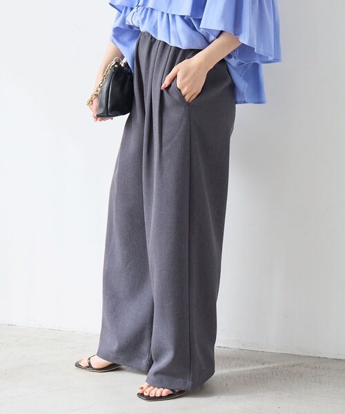 le.coeur blanc（ルクールブラン）の「麻混メランジツータックパンツ（その他パンツ・レディース・ピンク/オートミール・36/38）」の17枚目の写真