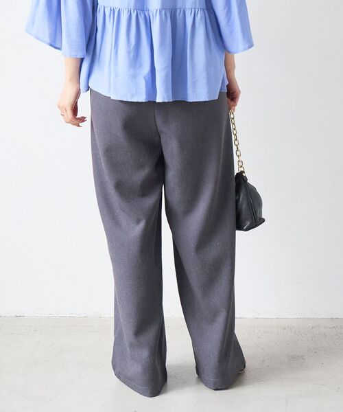 le.coeur blanc（ルクールブラン）の「麻混メランジツータックパンツ（その他パンツ・レディース・ピンク/オートミール・36/38）」の21枚目の写真