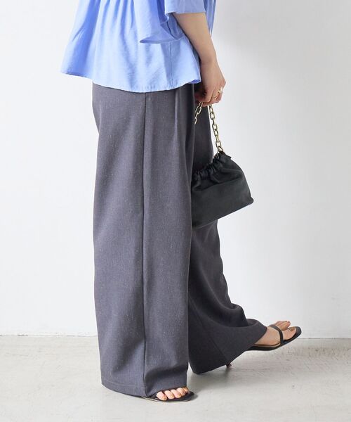 le.coeur blanc（ルクールブラン）の「麻混メランジツータックパンツ（その他パンツ・レディース・ピンク/オートミール・36/38）」の22枚目の写真