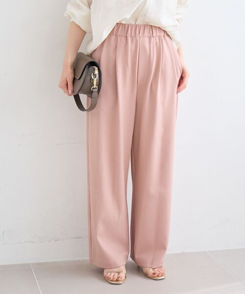 le.coeur blanc(ルクールブラン)の「麻混メランジツータックパンツ(その他パンツ・レディース・ピンク/オートミール/チャコールグレー・36/38)」の15枚目の写真