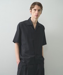 【marka】2/72ウールトロピカルワッシャー / フライフロントオープンカラーS/Sシャツ / FLY FRONT OPEN COLLAR S/S SHIRT