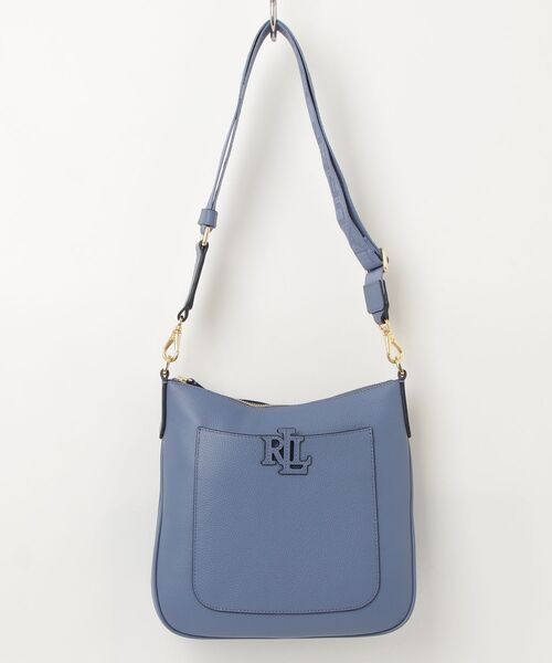 LAUREN RALPH LAUREN（ローレン ラルフ ローレン）の「ペブルド レザー ラージ Cameryn クロスボディ（ショルダーバッグ・レディース・ブルー・ONE）」の7枚目の写真