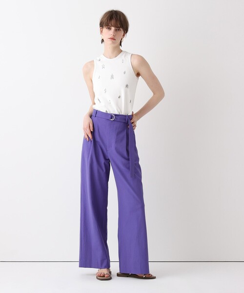 allureville(アルアバイル)の「ビジュータンクトップ(Tシャツ/カットソー・レディース・ブラック/オフホワイト/オレンジ・2)」の7枚目の写真