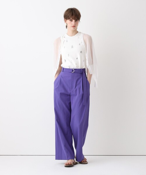 allureville(アルアバイル)の「ビジュータンクトップ(Tシャツ/カットソー・レディース・ブラック/オフホワイト/オレンジ・2)」の8枚目の写真
