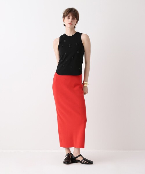 allureville(アルアバイル)の「ビジュータンクトップ(Tシャツ/カットソー・レディース・ブラック/オフホワイト/オレンジ・2)」の12枚目の写真