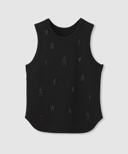 allureville(アルアバイル)の「ビジュータンクトップ(Tシャツ/カットソー・レディース・ブラック/オフホワイト/オレンジ・2)」の22枚目の写真