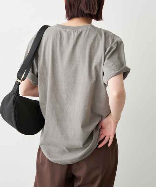 Spick & Span(スピックアンドスパン)の「AUTHEN / オーセン 別注LOGO Tee*(Tシャツ/カットソー・レディース・ライトグレー/マスタード・SMALL)」の7枚目の写真