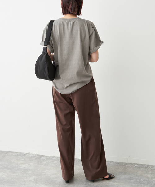 Spick & Span(スピックアンドスパン)の「AUTHEN / オーセン 別注LOGO Tee*(Tシャツ/カットソー・レディース・ライトグレー/マスタード・SMALL)」の9枚目の写真