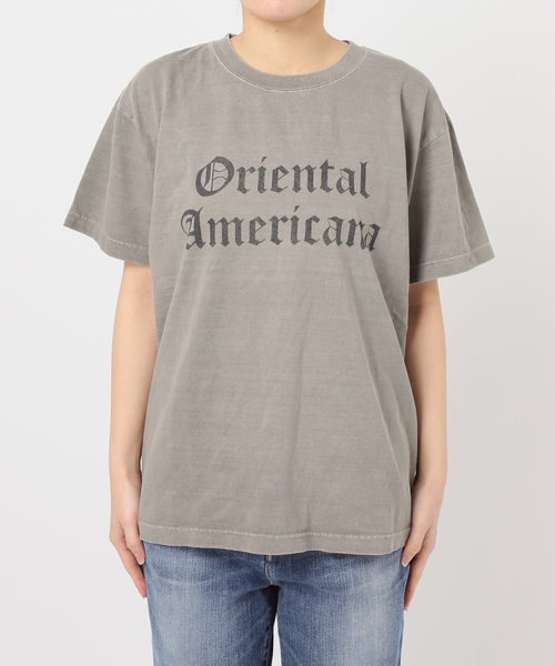 Spick & Span(スピックアンドスパン)の「AUTHEN / オーセン 別注LOGO Tee*(Tシャツ/カットソー・レディース・ライトグレー/マスタード・SMALL)」の12枚目の写真