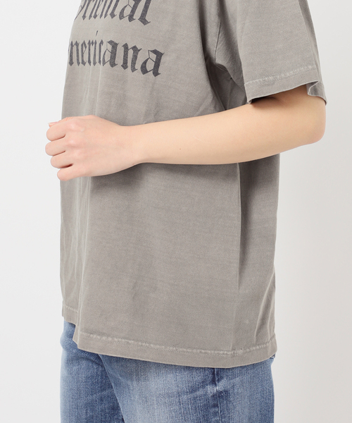Spick & Span(スピックアンドスパン)の「AUTHEN / オーセン 別注LOGO Tee*(Tシャツ/カットソー・レディース・ライトグレー/マスタード・SMALL)」の17枚目の写真