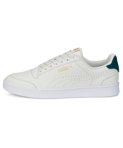 PUMA（プーマ）の「PUMA プーマ ユニセックス プーマ シャッフル パーフ スニーカー（スニーカー・メンズ・ホワイト×ブラック/グリーン系その他2・22.5cm/23.0cm/22.0cm/25.5cm/26.0cm/26.5cm/25.0cm/23.5cm/24.0cm/24.5cm/29.0cm/29.5cm/28.5cm/27.0cm/27.5cm/28.0cm）」の2枚目の写真