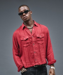 ANDER HUNK（アンダーハンク）の「W-Pocket Metal Button Shirt / Wポケットメタルボタンシャツ（シャツ/ブラウス）」