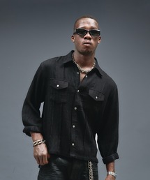 ANDER HUNK | W-Pocket Metal Button Shirt / Wポケットメタルボタンシャツ(シャツ/ブラウス)