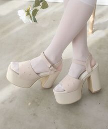 MAJESTIC LEGON | 軽盛れヒールビジューサンダル(サンダル)