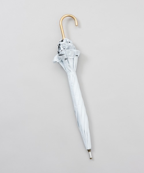 dazzlin(ダズリン)の「【dazzlin(ダズリン)】無地フリル晴雨兼用傘(長傘)(長傘・レディース・ネイビー/ピンク/ライトグレー・FREE)」の5枚目の写真