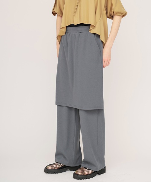 DRESSLAVE(ドレスレイブ)の「Sugar Rose / skirt pants(スカートパンツ)(その他パンツ・レディース・グレー・38)」の1枚目の写真
