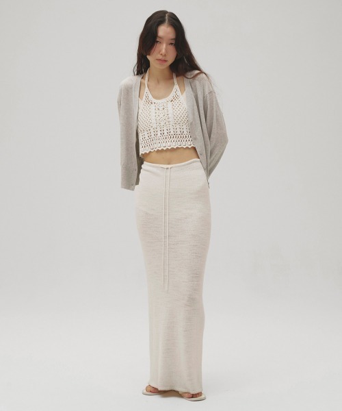 TODAYFUL（トゥデイフル）の「Silk Cotton Cardigan（カーディガン/ボレロ・レディース・ブラック/ライトグレー/ブルー系その他・FREE）」の15枚目の写真