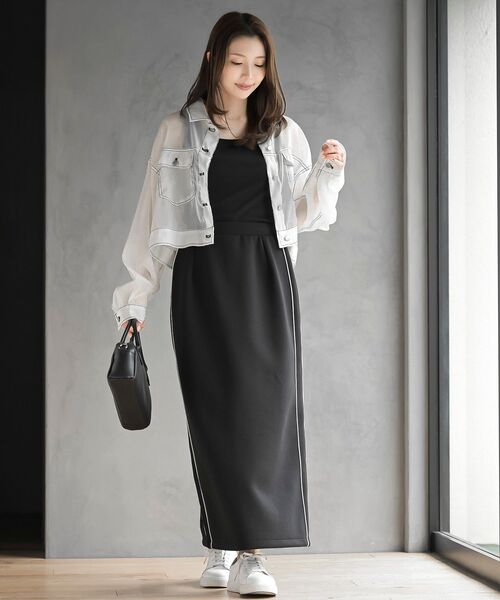 rps（アールピーエス）の「シアーＧジャン（その他アウター・レディース・ライトグレー/オフホワイト/ブラック・フリー）」の4枚目の写真