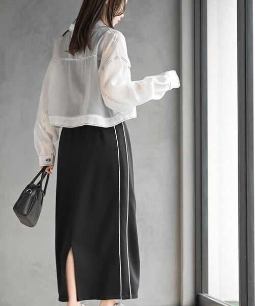 rps（アールピーエス）の「シアーＧジャン（その他アウター・レディース・ライトグレー/オフホワイト/ブラック・フリー）」の6枚目の写真