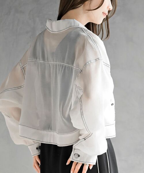 rps（アールピーエス）の「シアーＧジャン（その他アウター・レディース・ライトグレー/オフホワイト/ブラック・フリー）」の10枚目の写真