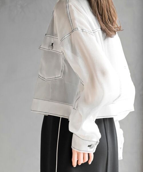 rps（アールピーエス）の「シアーＧジャン（その他アウター・レディース・ライトグレー/オフホワイト/ブラック・フリー）」の11枚目の写真