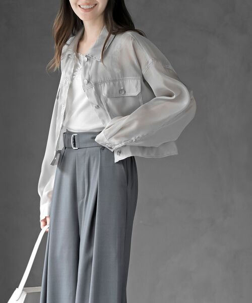 rps（アールピーエス）の「シアーＧジャン（その他アウター・レディース・ライトグレー/オフホワイト/ブラック・フリー）」の13枚目の写真