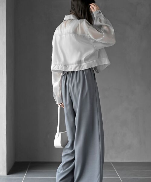 rps（アールピーエス）の「シアーＧジャン（その他アウター・レディース・ライトグレー/オフホワイト/ブラック・フリー）」の14枚目の写真