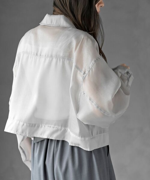 rps（アールピーエス）の「シアーＧジャン（その他アウター・レディース・ライトグレー/オフホワイト/ブラック・フリー）」の18枚目の写真