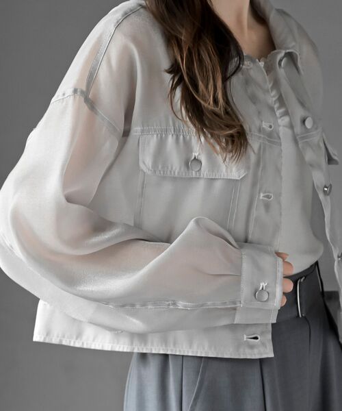 rps（アールピーエス）の「シアーＧジャン（その他アウター・レディース・ライトグレー/オフホワイト/ブラック・フリー）」の19枚目の写真