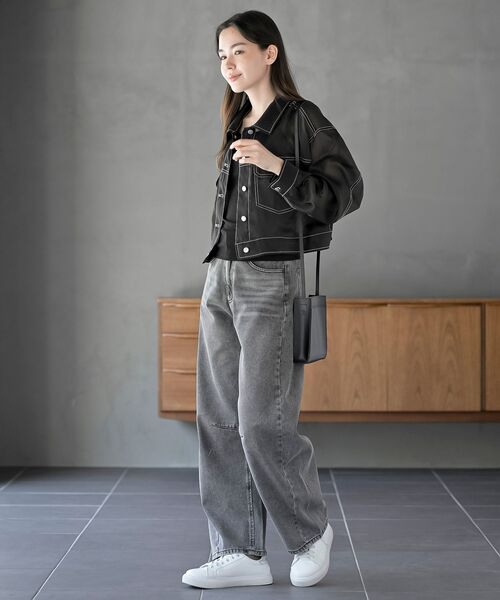 rps（アールピーエス）の「シアーＧジャン（その他アウター・レディース・ライトグレー/オフホワイト/ブラック・フリー）」の20枚目の写真