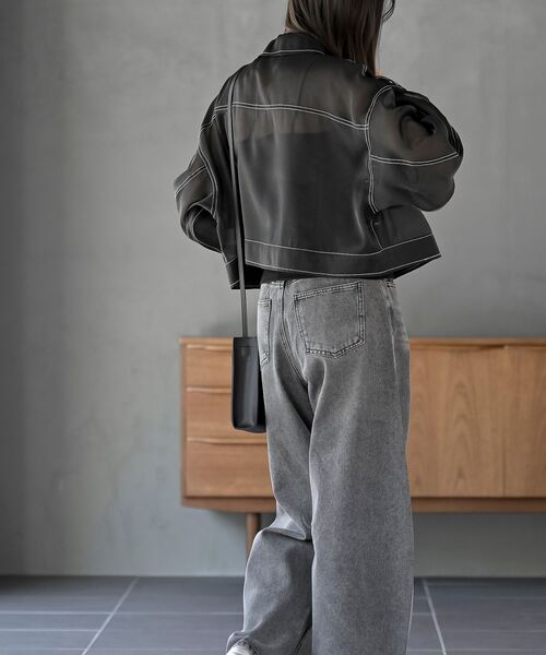 rps（アールピーエス）の「シアーＧジャン（その他アウター・レディース・ライトグレー/オフホワイト/ブラック・フリー）」の22枚目の写真