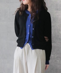 【cheriella】配色レイヤードカーディガン COLOR BLOCK LAYERED CARDIGAN