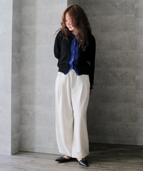 cheriella(シェリエラ)の「【cheriella】配色レイヤードカーディガン COLOR BLOCK LAYERED CARDIGAN(Tシャツ/カットソー・レディース・ブラック/アイボリー/杢グレー/ライトブルー・FREE)」の17枚目の写真