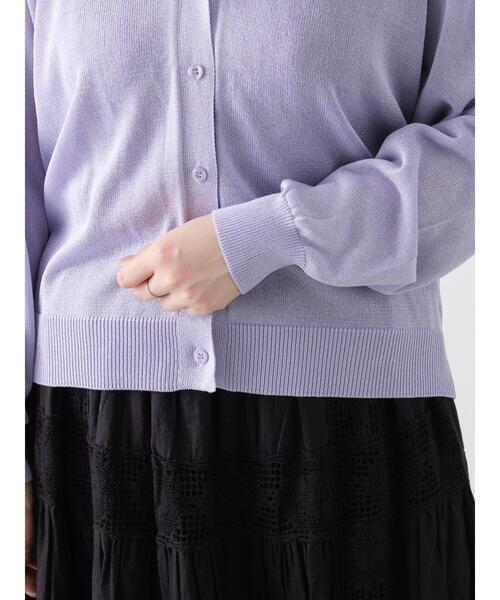 Samansa Mos2(サマンサ モスモス)の「襟フリルニットカーディガン(カーディガン/ボレロ・レディース・ブラック/ベージュ/ラベンダー/アイボリー・F)」の9枚目の写真