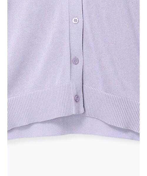 Samansa Mos2(サマンサ モスモス)の「襟フリルニットカーディガン(カーディガン/ボレロ・レディース・ブラック/ベージュ/ラベンダー/アイボリー・F)」の18枚目の写真