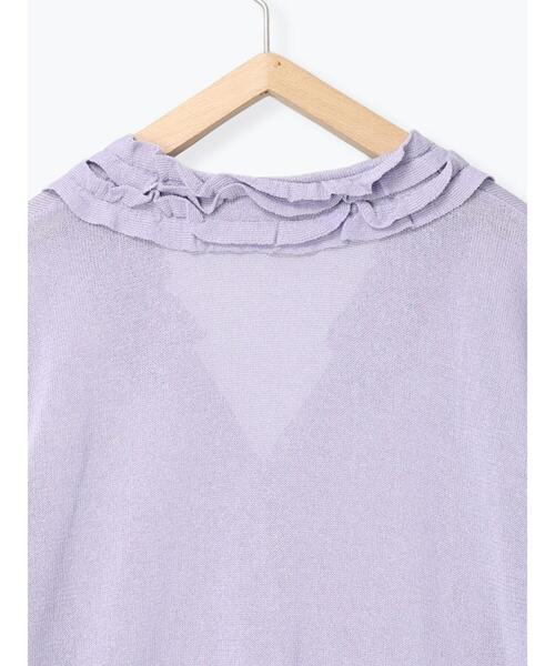 Samansa Mos2(サマンサ モスモス)の「襟フリルニットカーディガン(カーディガン/ボレロ・レディース・ブラック/ベージュ/ラベンダー/アイボリー・F)」の19枚目の写真