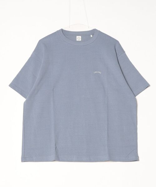 BRILLA per il gusto(ブリッラペルイルグースト)の「ORC EMBRIDRY T(Tシャツ/カットソー・メンズ・オフホワイト/サックスブルー/グリーン系その他2・4/5)」の3枚目の写真