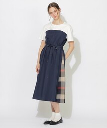 CB CRESTBRIDGE | ハーフスリーブコンビワンピース(ワンピース)