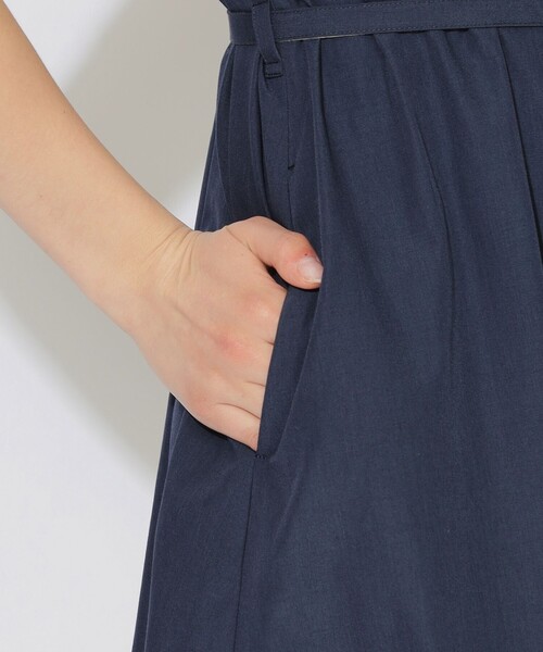 CB CRESTBRIDGE（シービークレストブリッジ）の「ハーフスリーブコンビワンピース（ワンピース・レディース・ベージュ/ダークネイビー・M/S）」の10枚目の写真