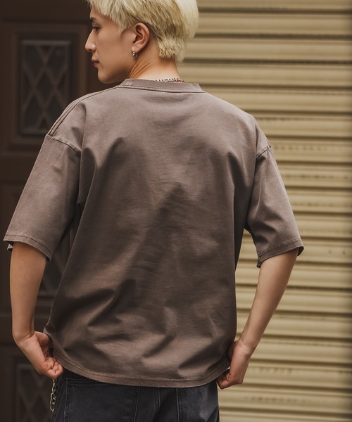 En serio TOKYO(エンソリオトーキョー)の「【SIDEWAYSTANCE】ブラックレターロゴ半袖グランジTシャツ 70479(Tシャツ/カットソー・メンズ・ブラック/ブラウン・SMALL/MEDIUM/X-LARGE/LARGE)」の10枚目の写真