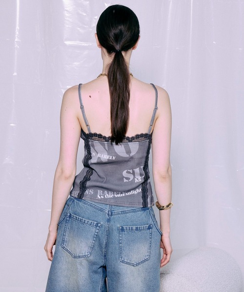 MAISON SPECIAL(メゾンスペシャル)の「Cup-In Print Cami/カップインプリントキャミ(キャミソール・レディース・チャコールグレー/イエロー/アイボリー・FREE)」の16枚目の写真