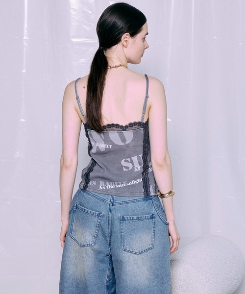 MAISON SPECIAL(メゾンスペシャル)の「Cup-In Print Cami/カップインプリントキャミ(キャミソール・レディース・チャコールグレー/イエロー/アイボリー・FREE)」の17枚目の写真